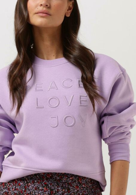 CATWALK JUNKIE Pull SW PEACE LOVE en violet - large