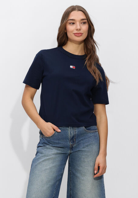TOMMY JEANS T-shirt TJW BXY BADGE TEE EXT Bleu fonc&eacute; - large