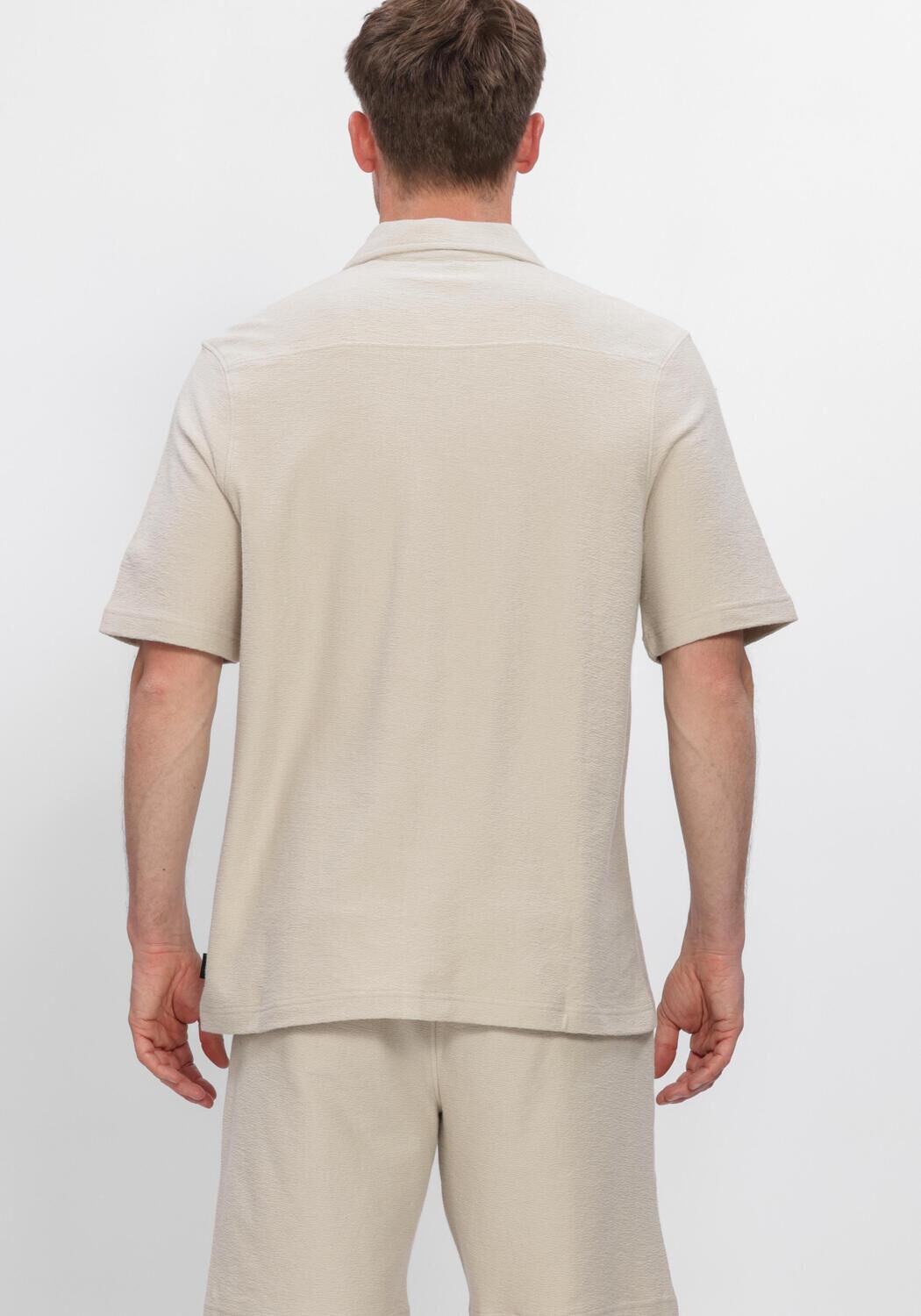 AIRFORCE Chemise d&eacute;contract&eacute; WOVEN SHORT SLEEVE SHIRT en beige - large