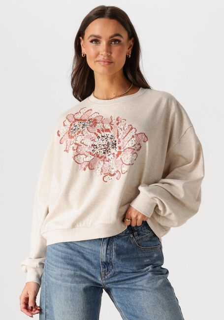 SUMMUM Chandail LONGSLEEVE EMBELLISHED SWEATSHIRT en beige - large
