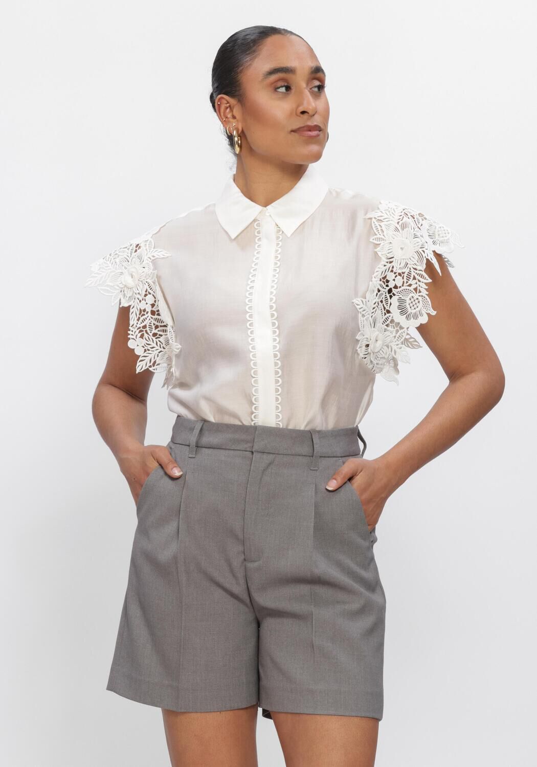 COPENHAGEN MUSE CMMOLLY-SHIRT Hauts & T-shirts &Eacute;cru - large