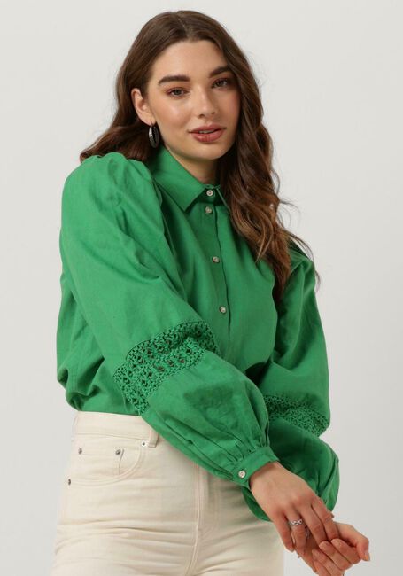 NUKUS LETTIE BLOUSE EMBROIDERY Blouses en vert - large