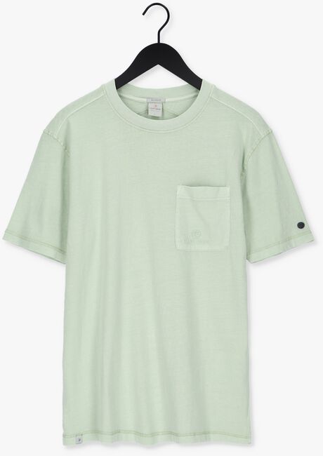 Groene CAST IRON T-shirt SHORT SLEEVE R-NECK RELAXED GARMENT DYED JERSEY - large