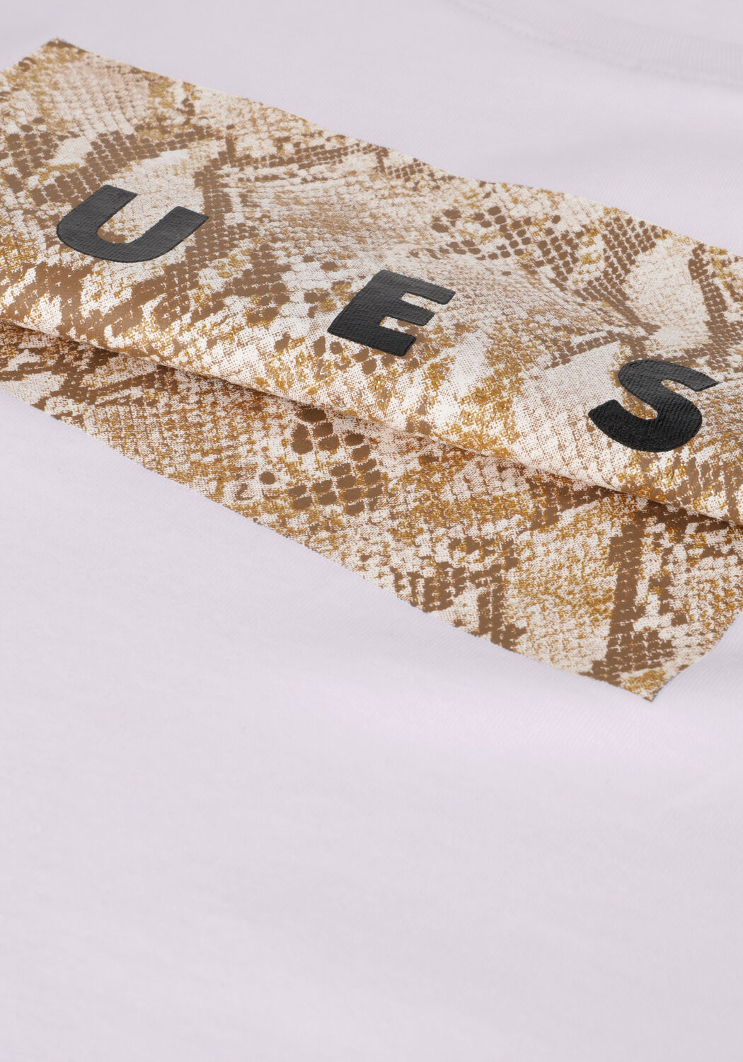 GUESS T-shirt SS RN PYTHON TEE en blanc - large