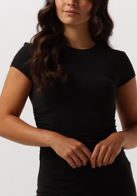 Zwarte CALVIN KLEIN Midi jurk MODAL DETAIL DRESS - large