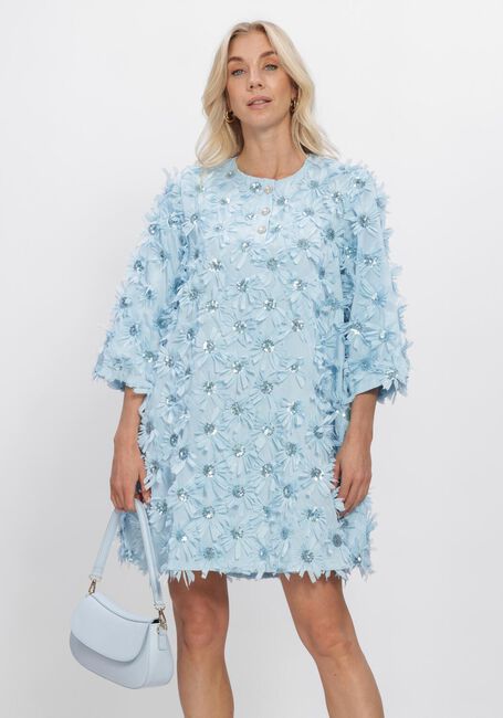Lichtblauwe Y.A.S. Jurken YASABELONE 3/4 DRESS - large