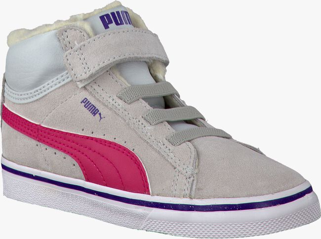 Grijze PUMA Sneakers PUMA MID VULC FUR V JR - large