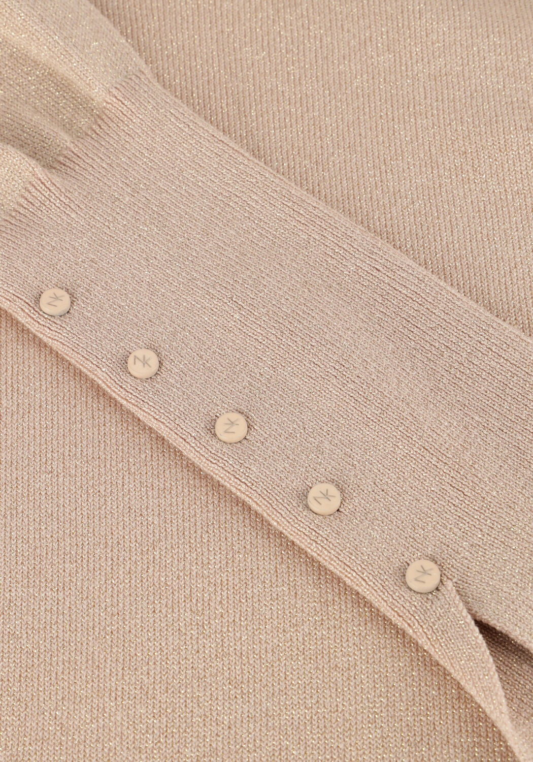 NUKUS Col roul&eacute; SYLVIA PULLOVER LUREX en rose - large