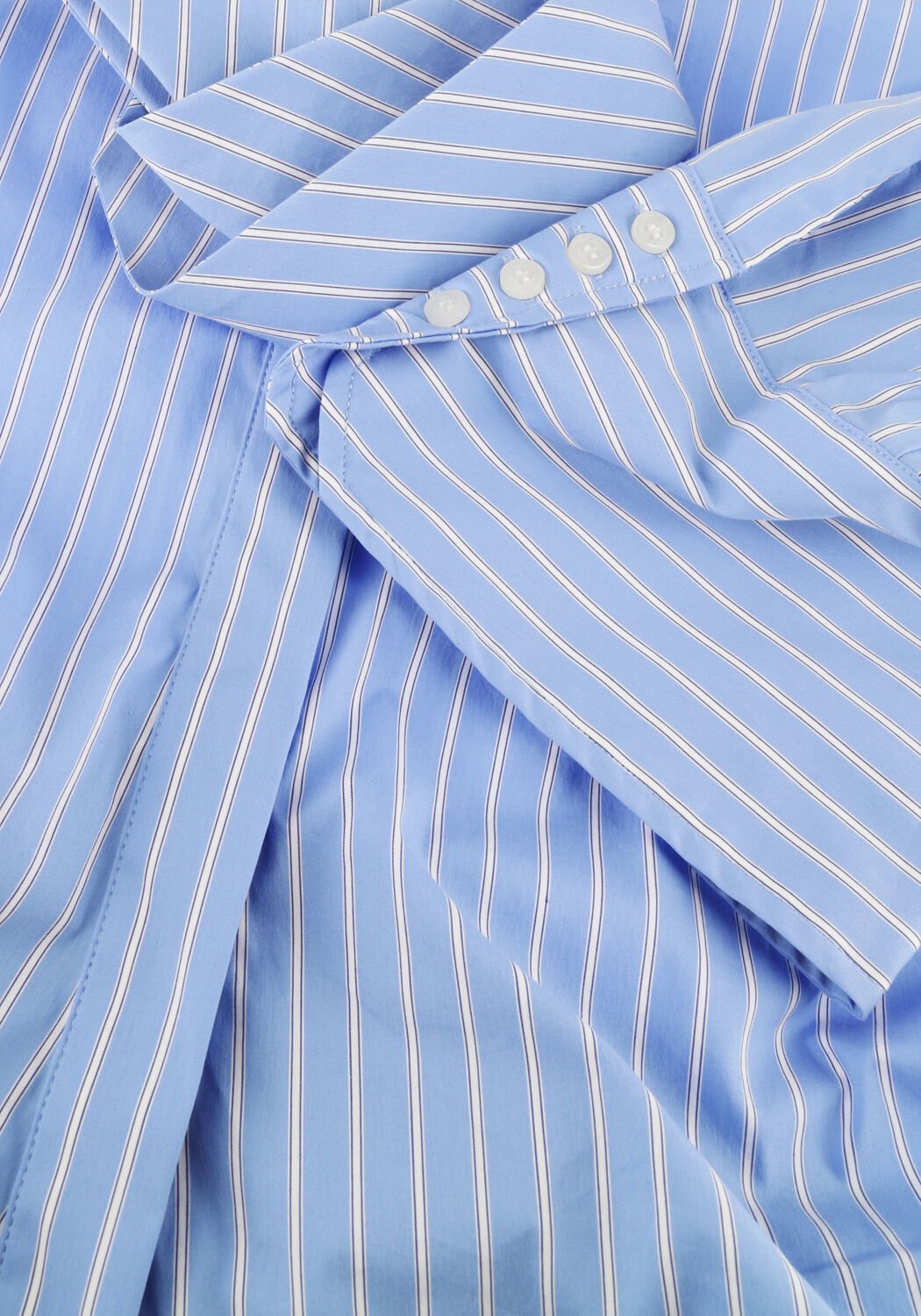 Lichtblauwe NEO NOIR  FRANCESCA STRIPE SHIRT - large