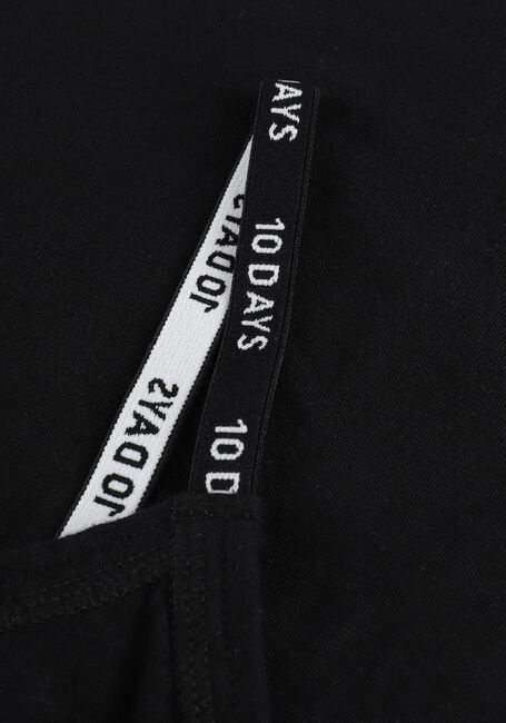 10DAYS Mini robe SLUB JERSEY DRESS en noir - large