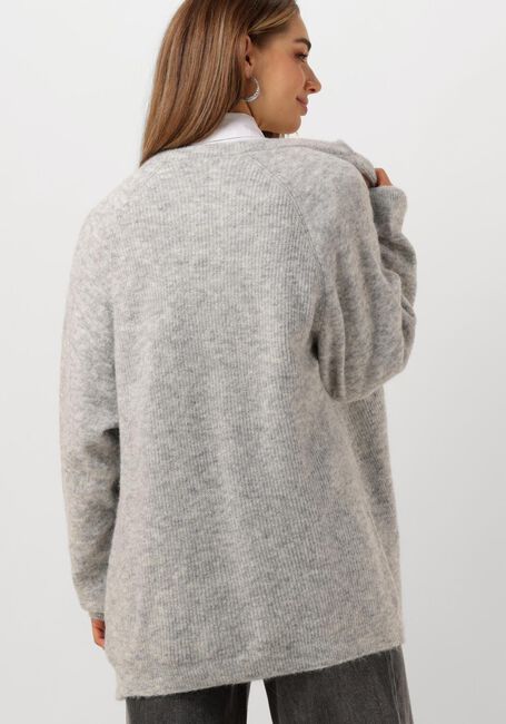 Lichtgrijze VANILIA Vest ABIGAIL CARDIGAN - large