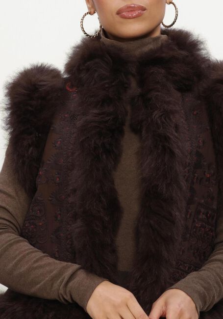 ANTIK BATIK SANDO GILET Blouses en marron - large