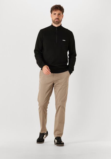 Zwarte BOSS GREEN Trui KN_MOMENTUM-X QZ - large