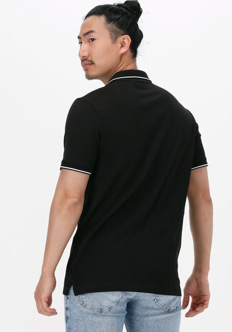 CALVIN KLEIN Polo STRETCH PIQUE TIPPING SLIM POLO en noir - large