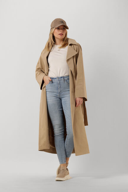 CALVIN KLEIN  OVERSIZED TRENCH COAT Sable - large
