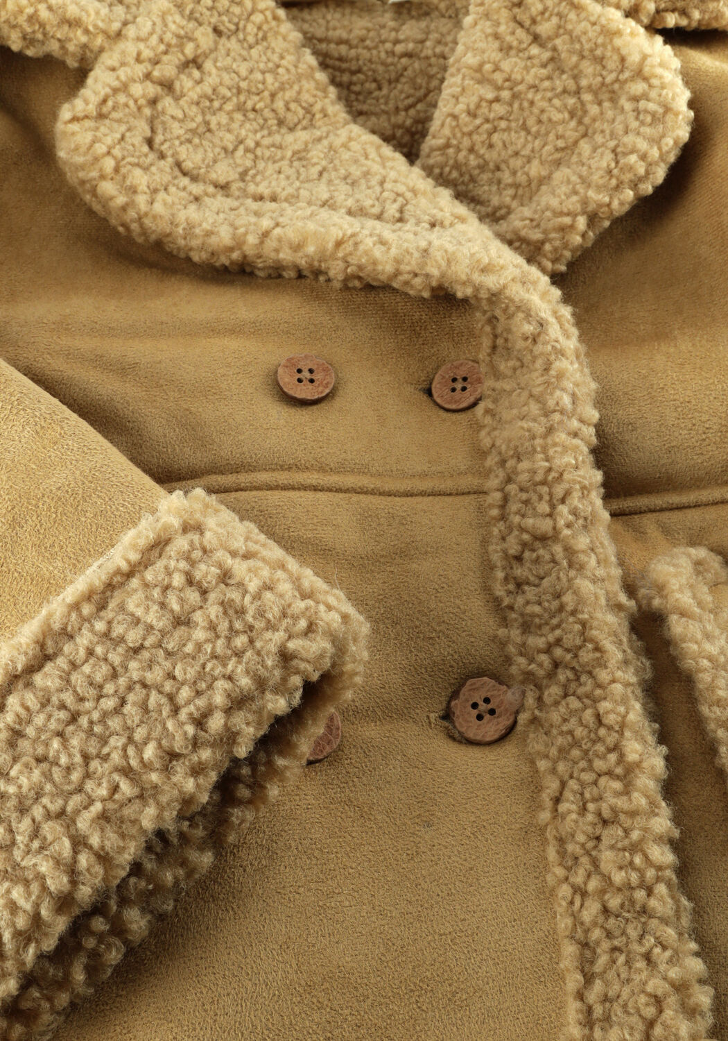 LIL' ATELIER Manteau Teddy NMNNESTER OVERSIZED JKT LIL en camel - large
