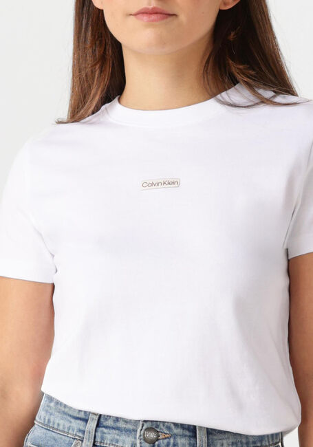 CALVIN KLEIN T-shirt PLACED INSTITUTIONAL BABY TEE en blanc - large