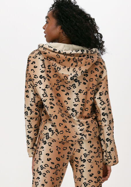 10DAYS Gilet ZIPPER HOODIE LEOPARD en gris - large