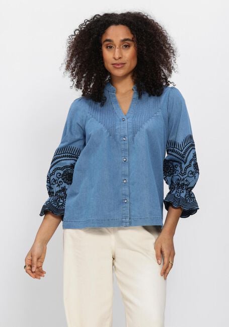 MOS MOSH MMSTOMIN EMB SHIRT Blouses en bleu - large