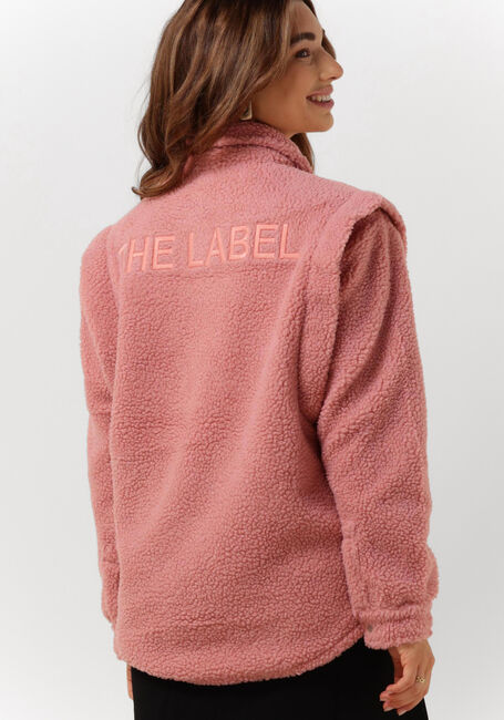 Roze ALIX THE LABEL Teddy jas LADIES KNITTED TEDDY BLOUSE JACKET - large