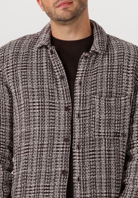 PURE PATH Surchemise REGULAR FIT STRUCTURE OVERSHIRTS en gris - large