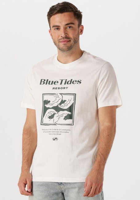 SHIWI T-shirt MEN LIAM REGULAR T-SHIRT BLUE TIDES en blanc - large