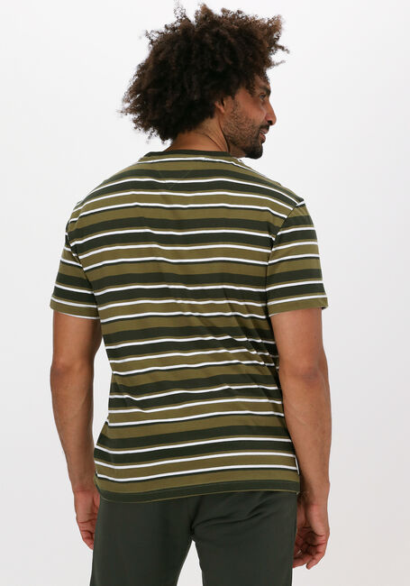 TOMMY JEANS T-shirt TJM CENTRE GRAPHIC STRIPE TEE Olive - large