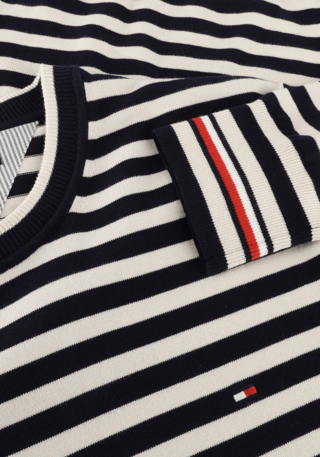 Blauwe TOMMY HILFIGER Trui 1985 CREW NECK SWEATER - large