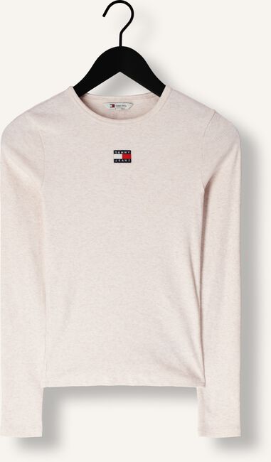 Beige TOMMY JEANS Tops & T-shirts TJW SLIM LS BADGE TEE EXT Beige TOMMY JEANS Tops & T-shirts TJW SLIM LS BADGE TEE EXT - large