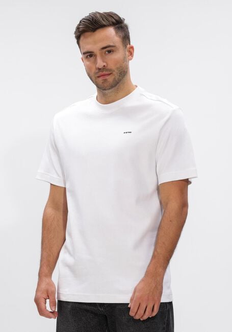 Witte G-STAR RAW T-shirt TRUE REGULAR R T - large