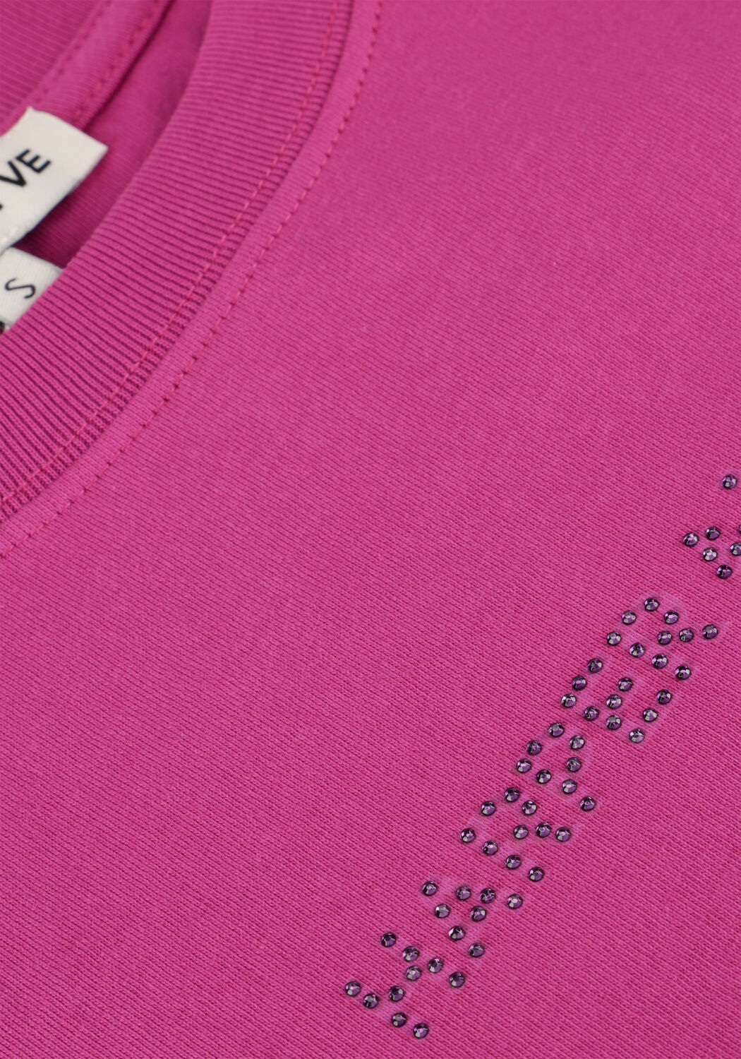 HARPER & YVE T-shirt CROPPEDLOGO-SS en violet - large