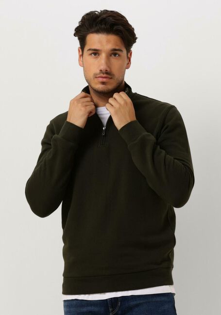 Groene LYLE & SCOTT Trui QUARTER ZIP SWEAT - large