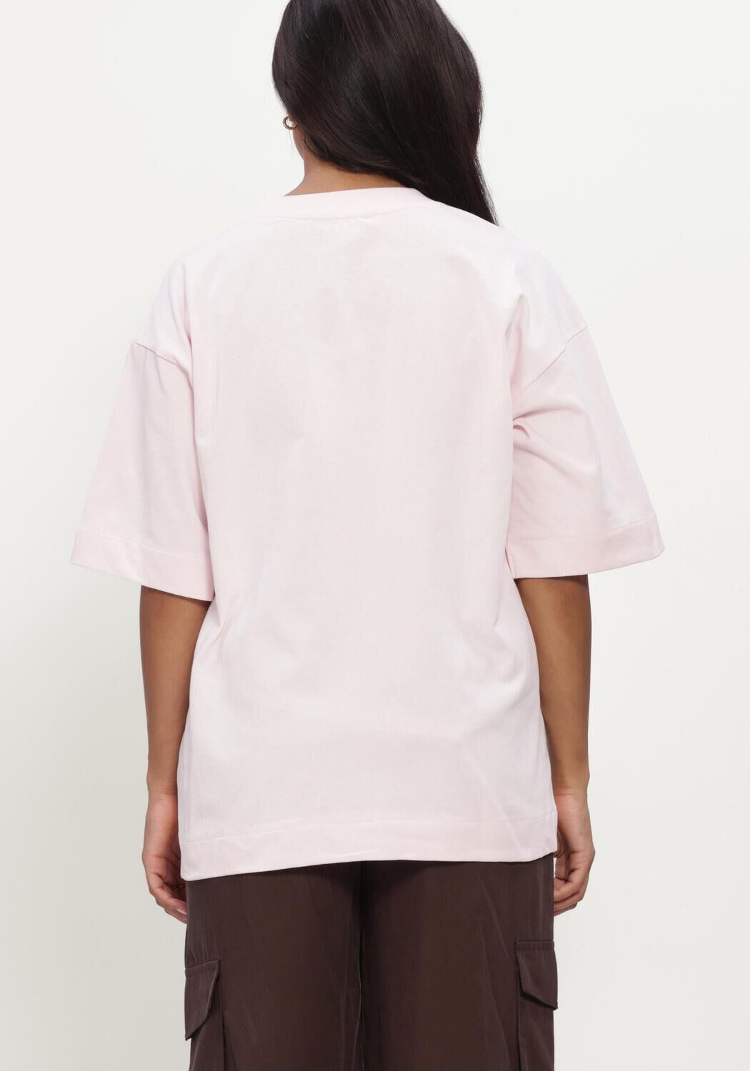 MINUS T-shirt MSGAMMA GOTS LONG T-SHIRT Rose clair - large