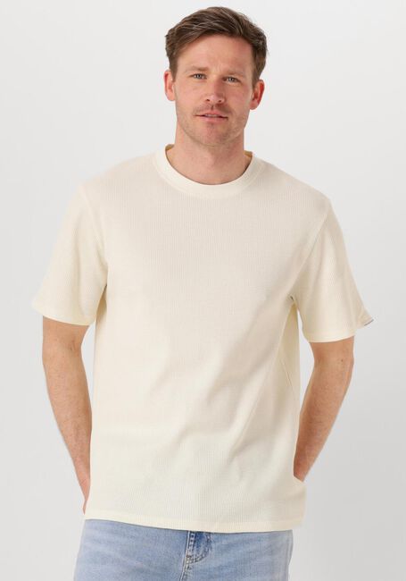 ANERKJENDT T-shirt AKKIKI S/S WAFFLE TEE Écru - large