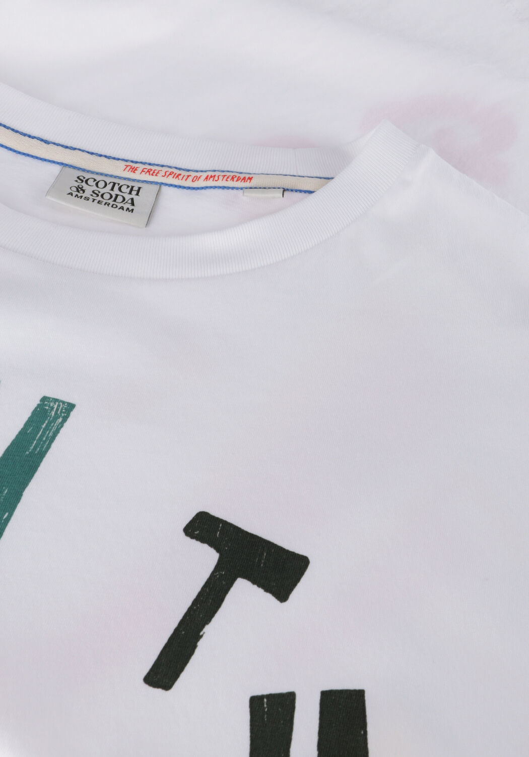 SCOTCH & SODA T-shirt COTTON IN CONVERSION LOOSE FIT T-SHIRT en blanc - large
