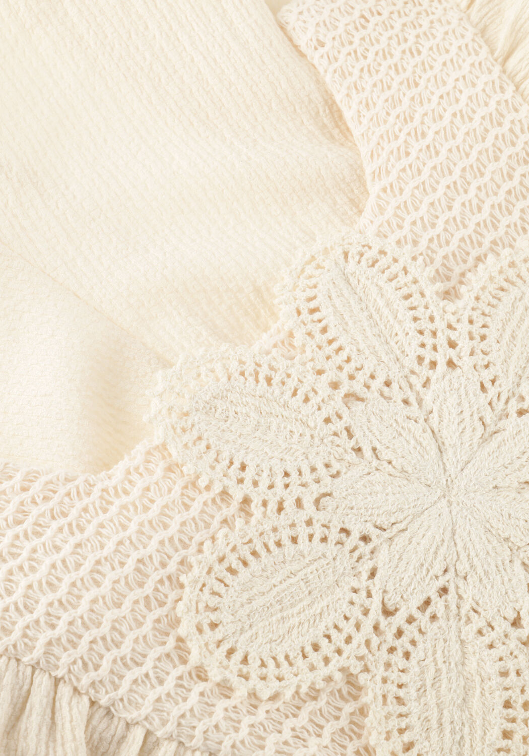 MAYORAL Combinaison CROCHET KNIT JUMPSUIT en beige - large