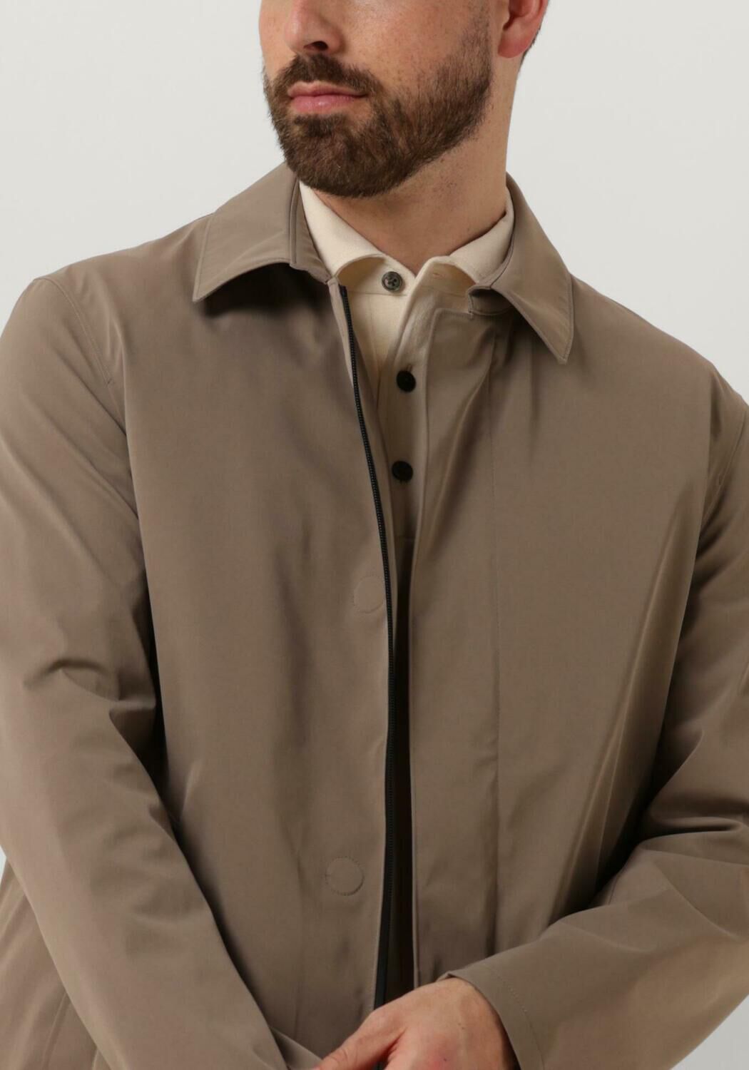 Taupe PROFUOMO Regenjas OUTERW MGNT CLSR LONG Omoda