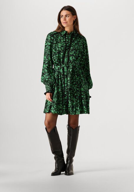 Groene Y.A.S. Mini jurk YASTILERA LS SHIRT DRESS - large