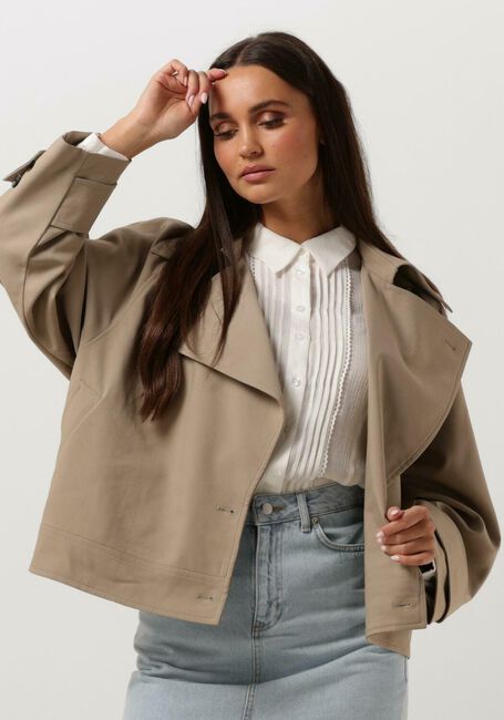 SECOND FEMALE Jack SILVIA TRENCH JACKET en beige - large