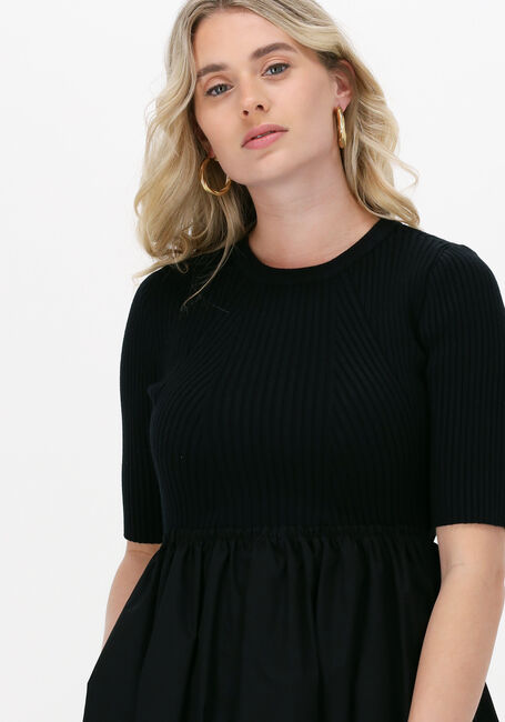 Zwarte GESTUZ Midi jurk ABEL SS DRESS - large
