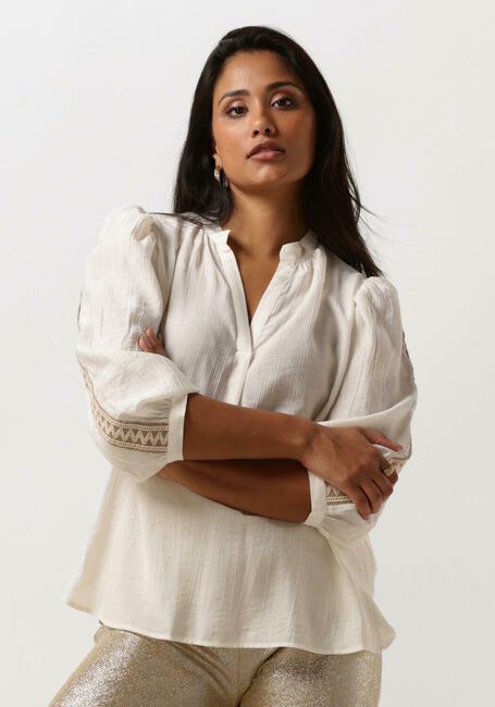NUKUS LENA BLOUSE TAPE Blouses Blanc - large