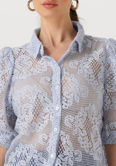 Lichtblauwe LOLLYS LAUNDRY  BONOLL SHIRT SS - large