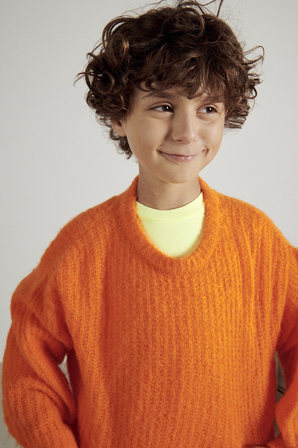 Oranje AMERICAN VINTAGE Trui EAST Omoda