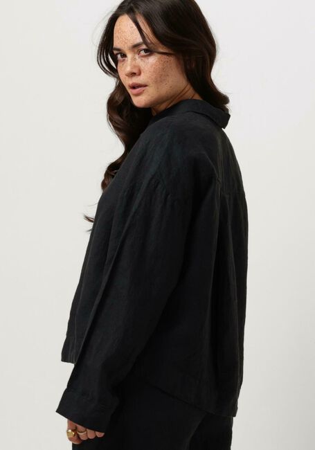 Zwarte SELECTED FEMME  SLFLINNIE S LINEN SHIRT - large