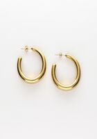 NOTRE-V Boucles d'oreilles OORBELLEN GROOT MAT Doré - medium