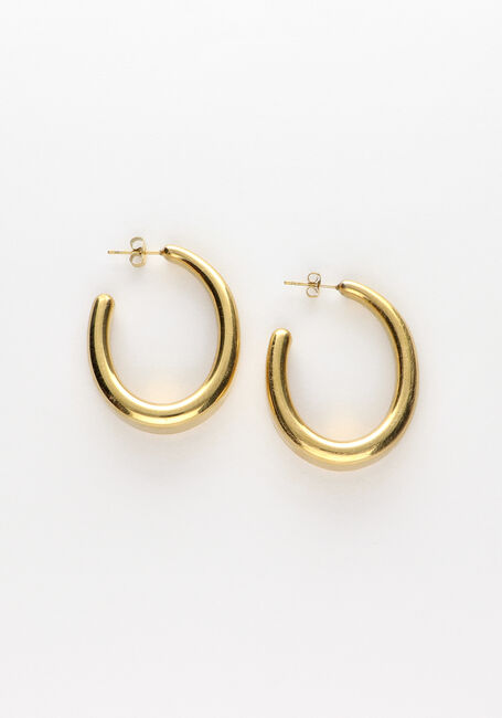 NOTRE-V Boucles d'oreilles OORBELLEN GROOT MAT Doré - large