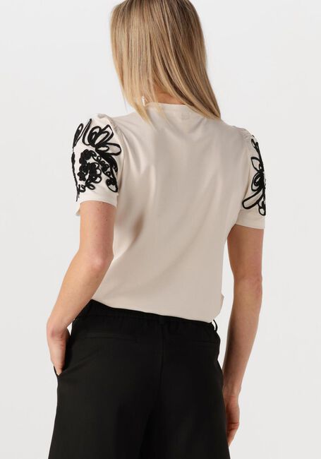 OBJECT T-shirt OBJCAROLINE JOANA SS TOP E DIV en beige - large
