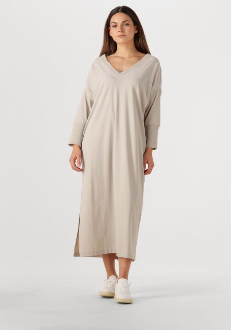PENN & INK Robe midi DRESS V en beige - large
