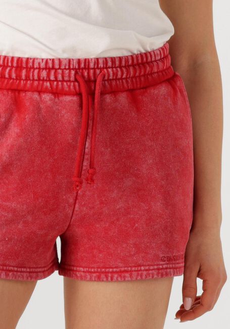 Rode COLOURFUL REBEL Korte broek UNI LOGO ACID WASH SWEAT SHORT - large