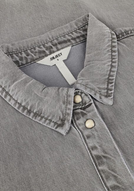 Grijze OBJECT  OBJFRAME L/S LO SHIRT Grijze OBJECT  OBJFRAME L/S LO SHIRT - large